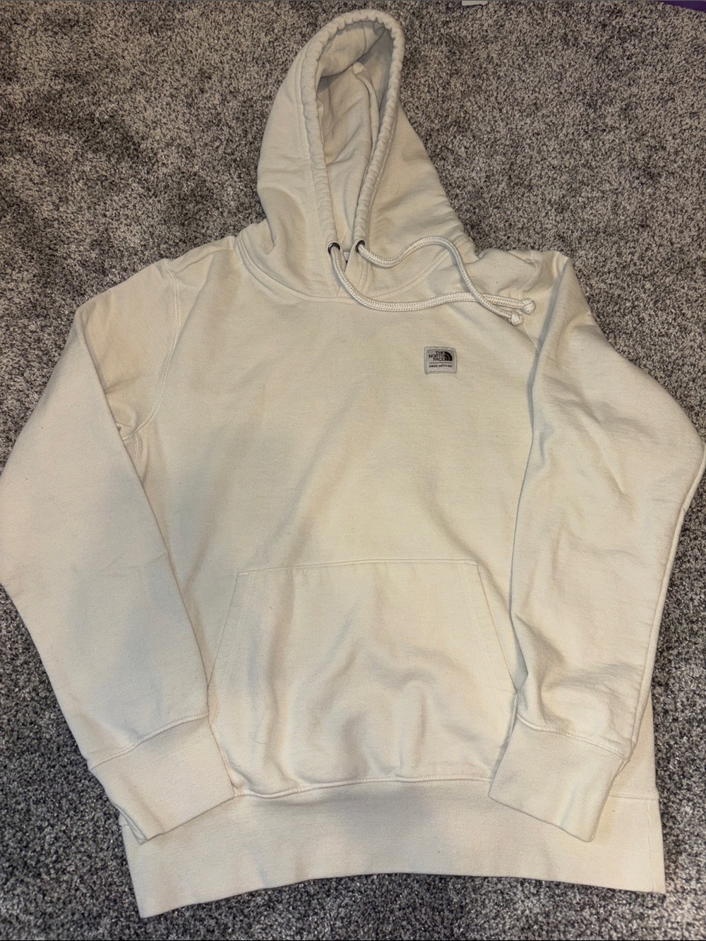 The North Face Men's Cream Pullover Hoodie